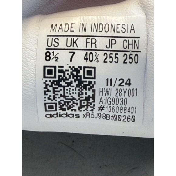 adidas Samba OG Womens Low White Gray Gum Soles Leather Suede Size 8.5M EUC - Picture 7 of 7